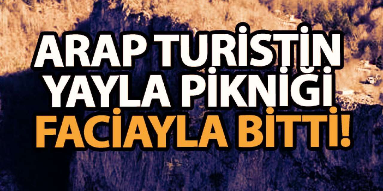 Arap turistin yayla pikniği faciayla bitti!