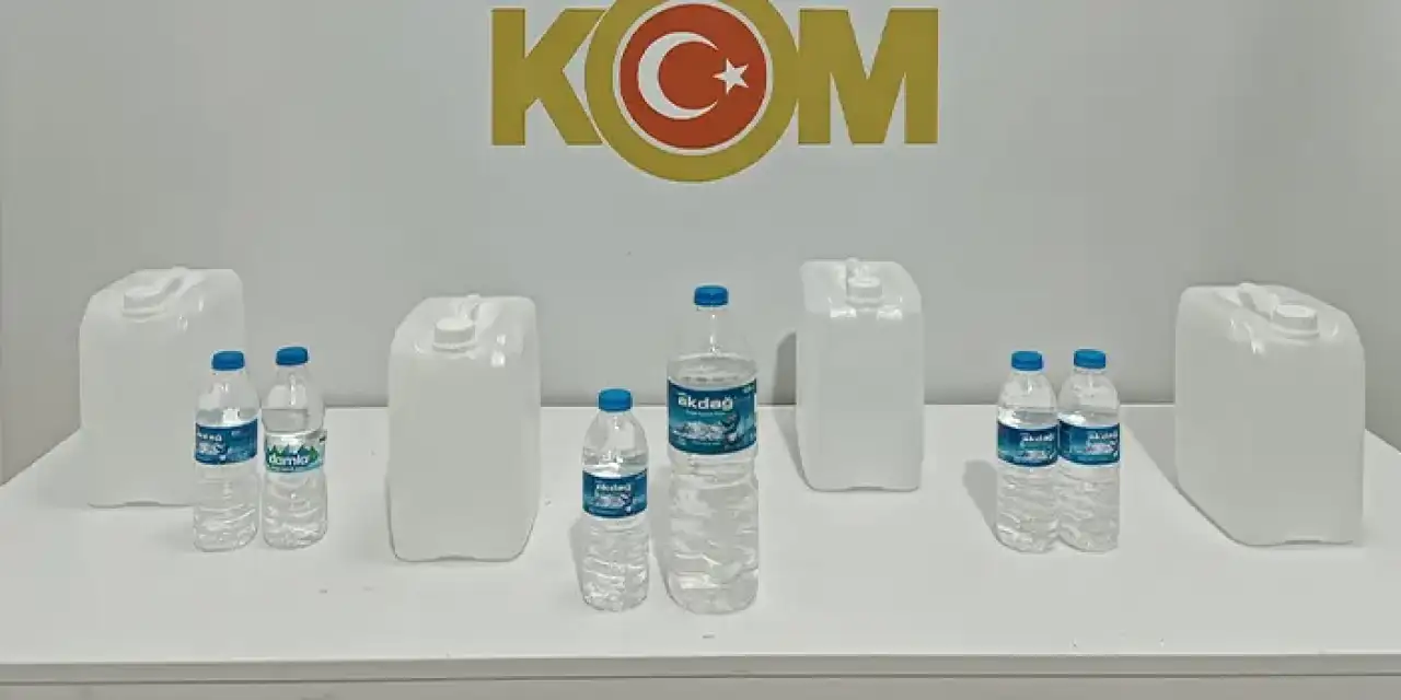 Samsun'da sahte alkol operasyonu!