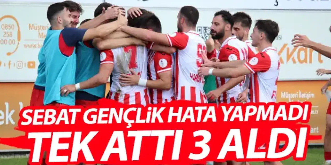 Sebat Gençlik tek attı 3 aldı! Evinde hata yapmadı