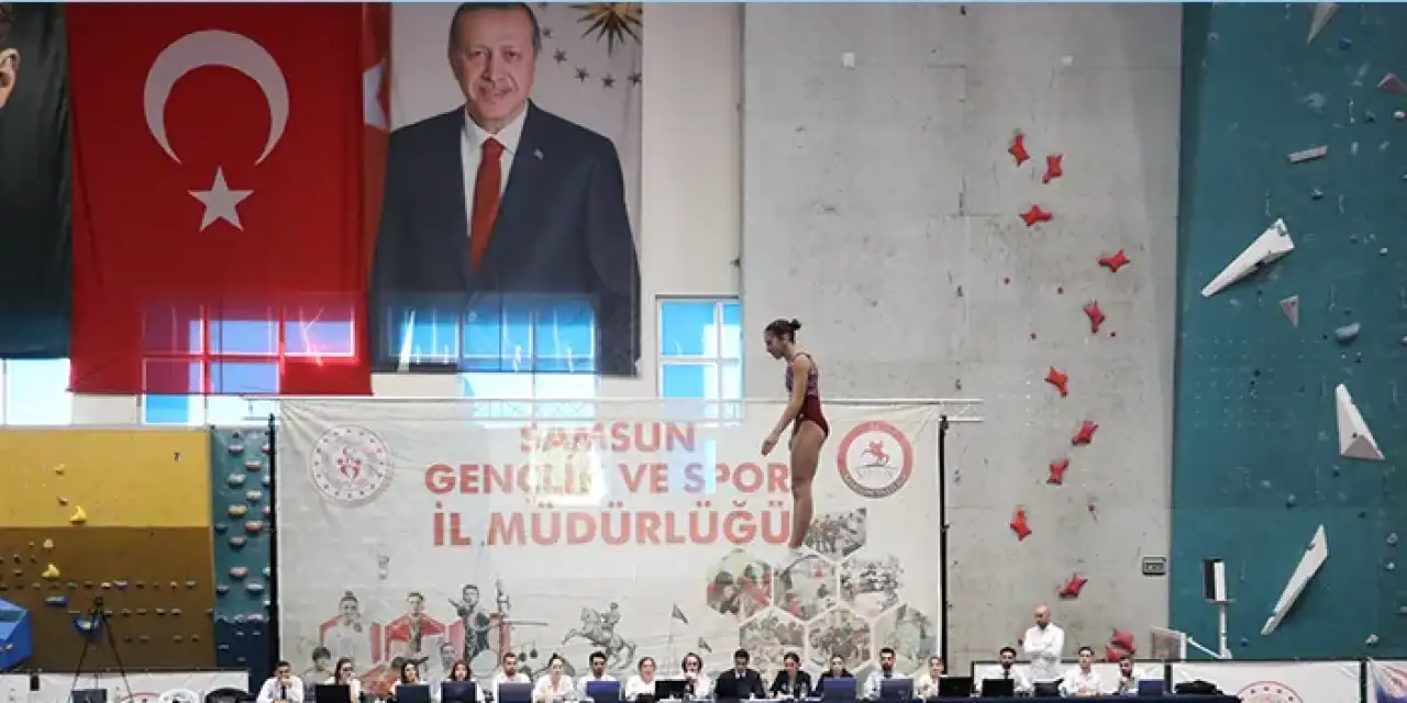 Samsun'da Trampolin Cimnastik Kulüpler Arası Türkiye Şampiyonası sona erdi!