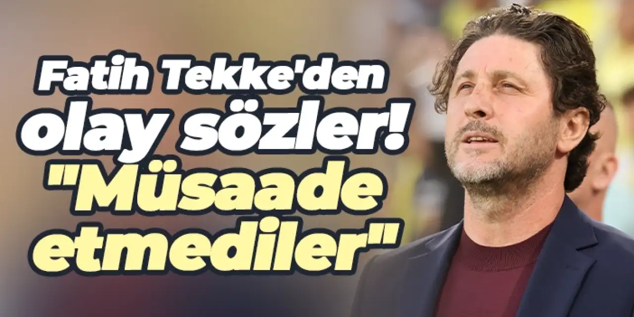 Fatih Tekke’den sert tepki: “Trabzonspor’un galibiyetine izin verilmedi”