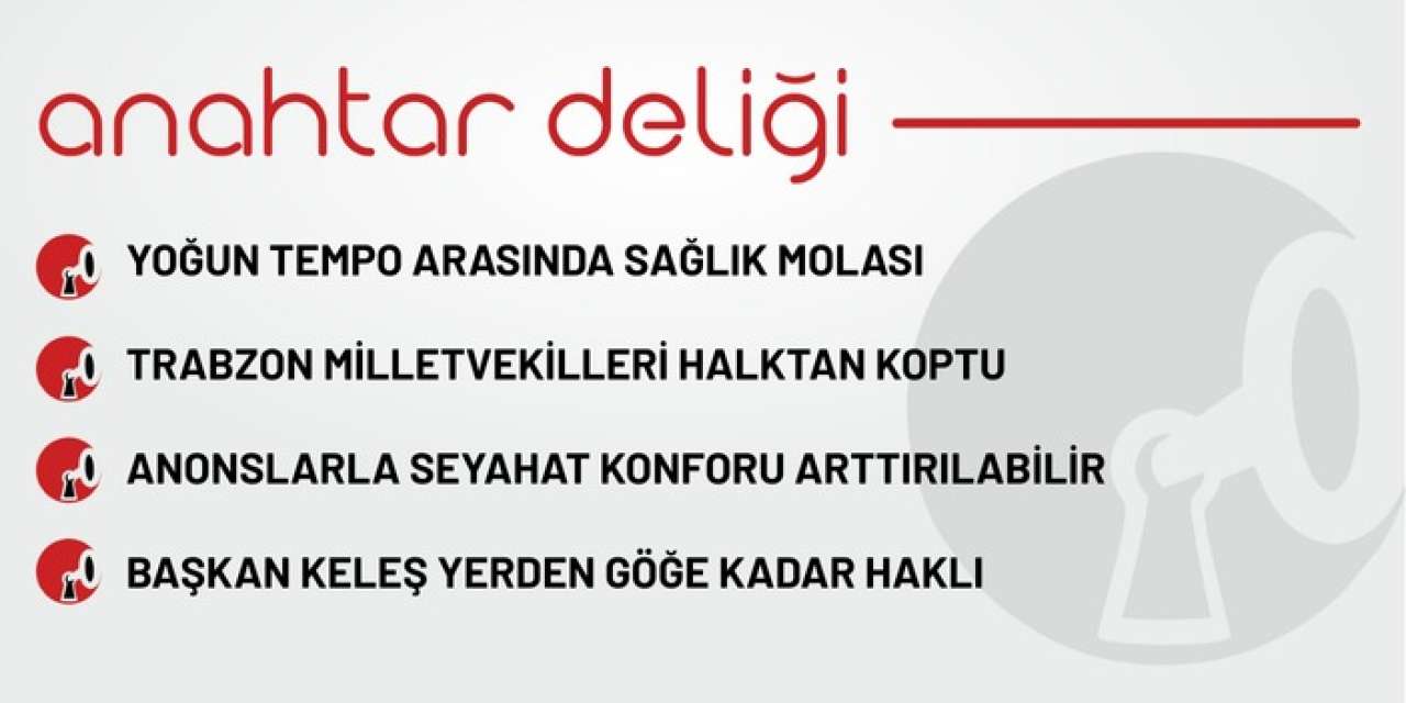 Anahtar Deliği 15.09.2025 - Trabzon Milletvekiller halktan koptu