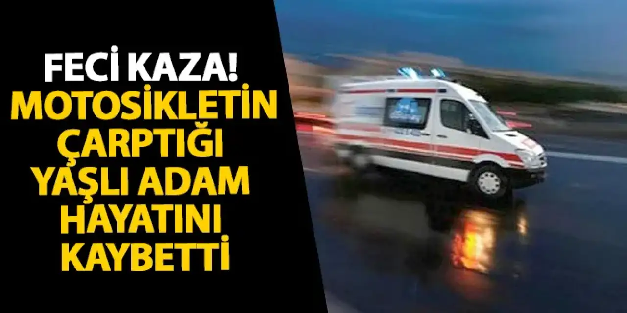 Ordu’da feci kaza! Motosikletin çarptığı yaşlı adam hayatını kaybetti
