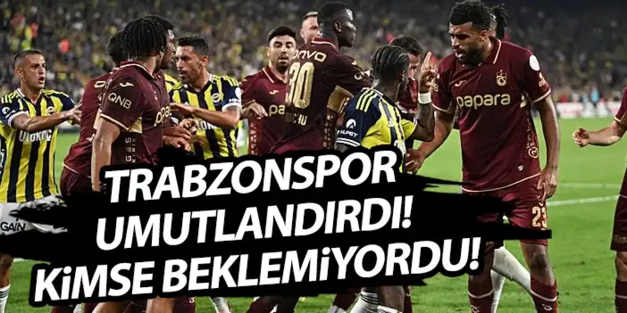 Trabzonspor umutlandırdı! Alkış aldılar