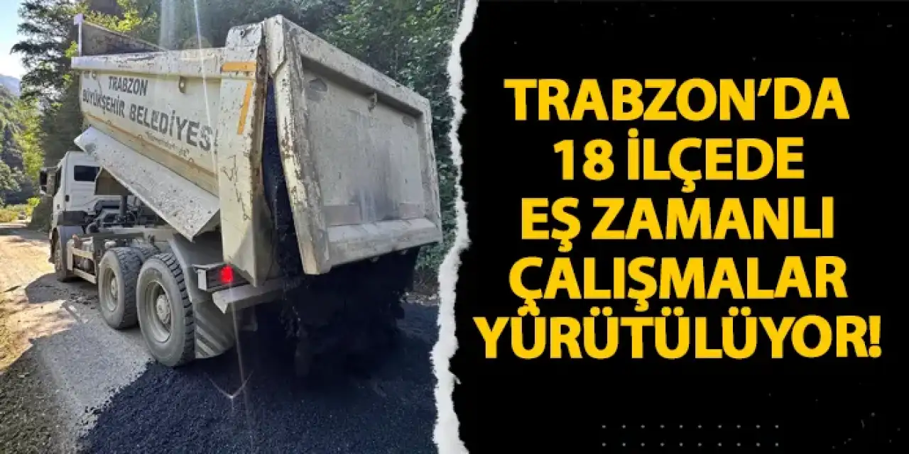 Trabzon’da 18 ilçede eş zamanlı çalışmalar yürütülüyor!