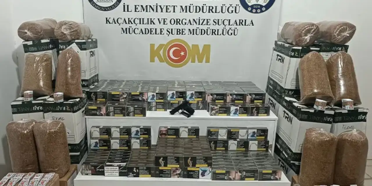 Samsun'da 83 bin kaçak makaron ele geçirildi!