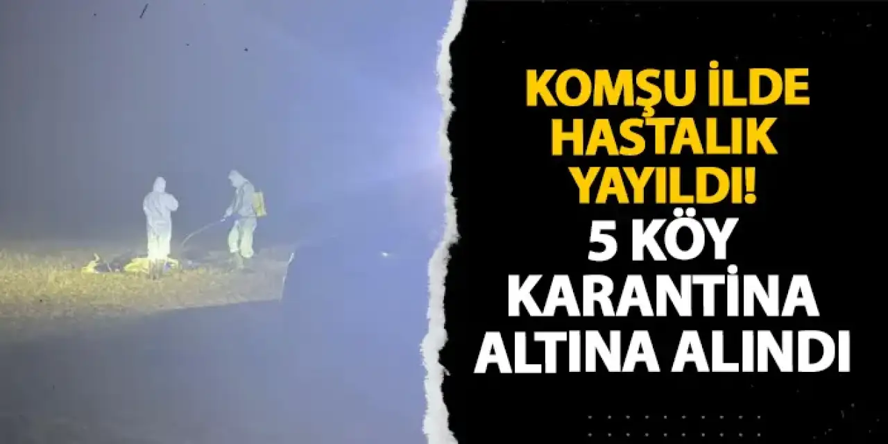 Gümüşhane’de hastalık yayıldı! 5 köy karantina altına alındı