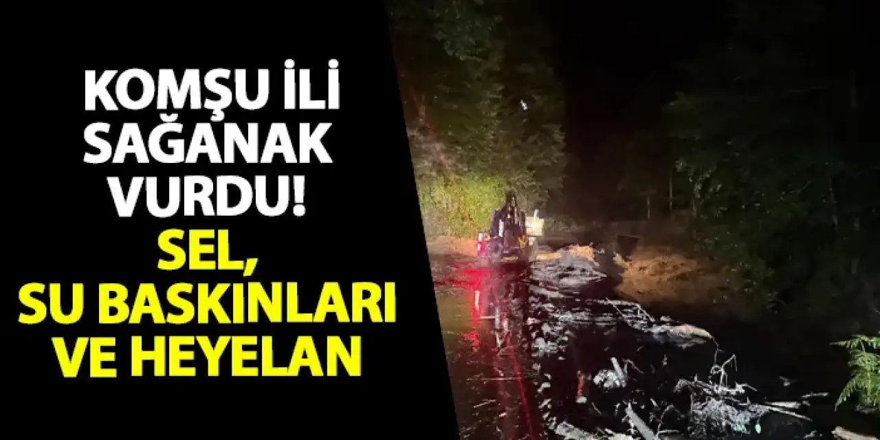 Rize’yi sağanak vurdu! Sel, su baskınları ve heyelan