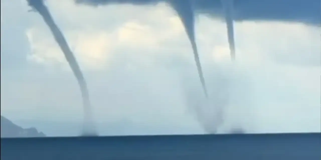 Giresun’un açıklarında hortum paniği yaşandı!