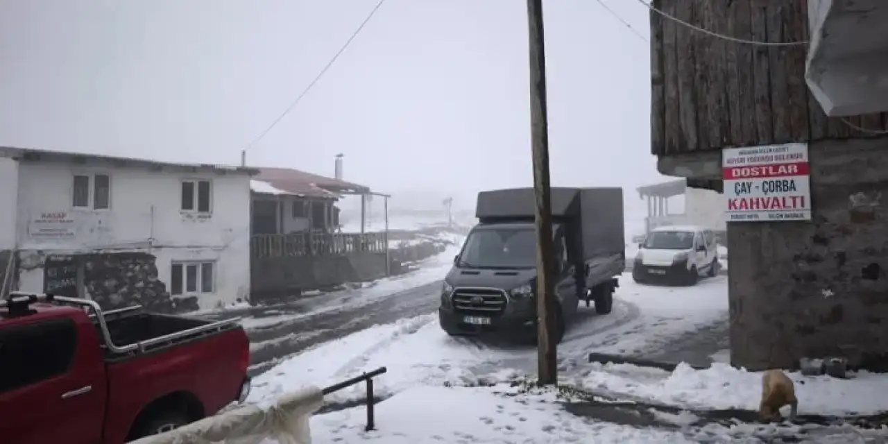 Artvin’in vadilerini sel yaylaları kar vurdu!