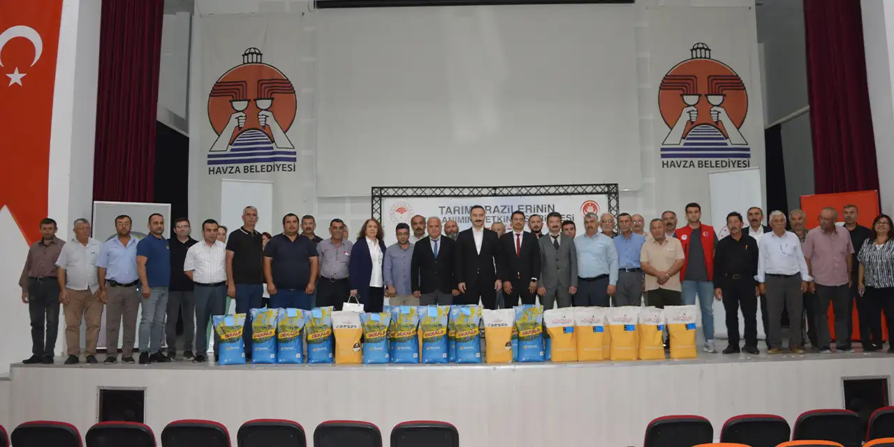 Samsun'da üreticilere tohum dağıtıldı!