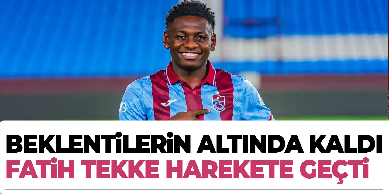 Trabzonspor'da yeni transfer bekleneni veremedi! Fatih Tekke harekete geçti