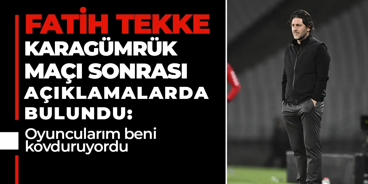 Trabzonspor’da Fatih Tekke’den galibiyet sonrası açıklama! “Oyuncularım beni kovduruyordu”