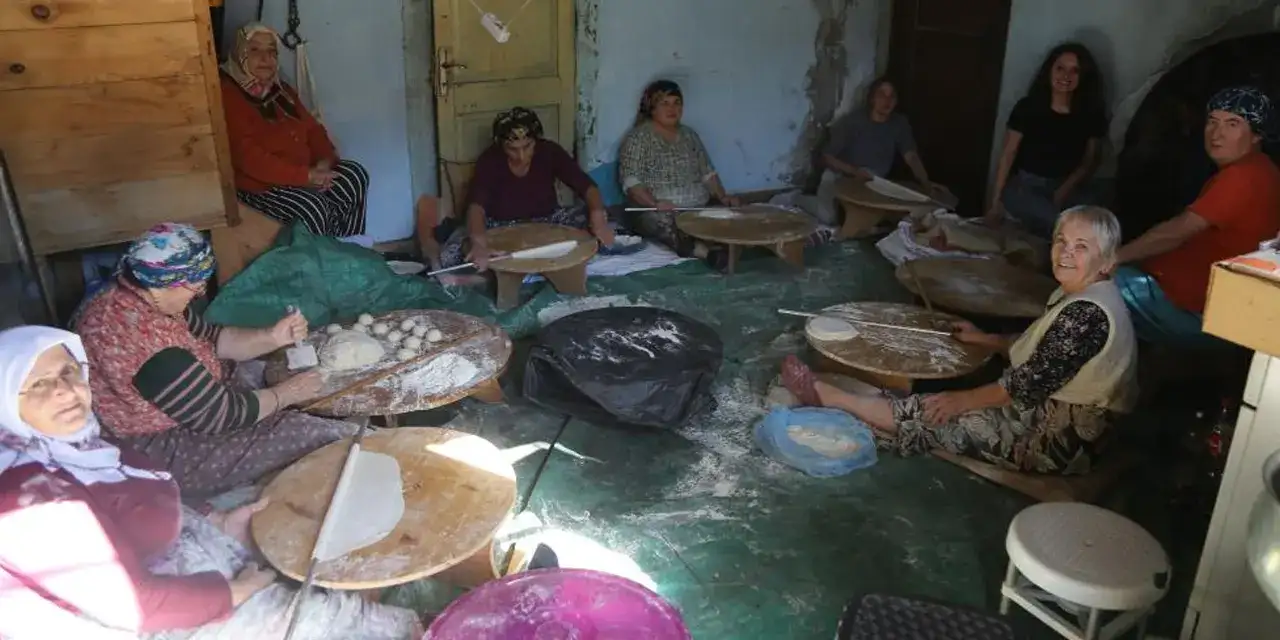 Artvinli kadınlardan kışa imece usulü hazırlık!