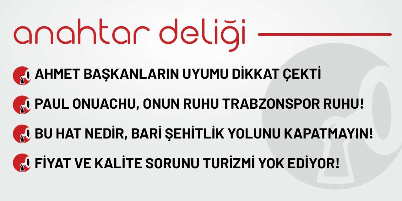 Anahtar Deliği 30.09.2025 - Bu hat nedir, bari şehitlik yolunu kapatmayın!