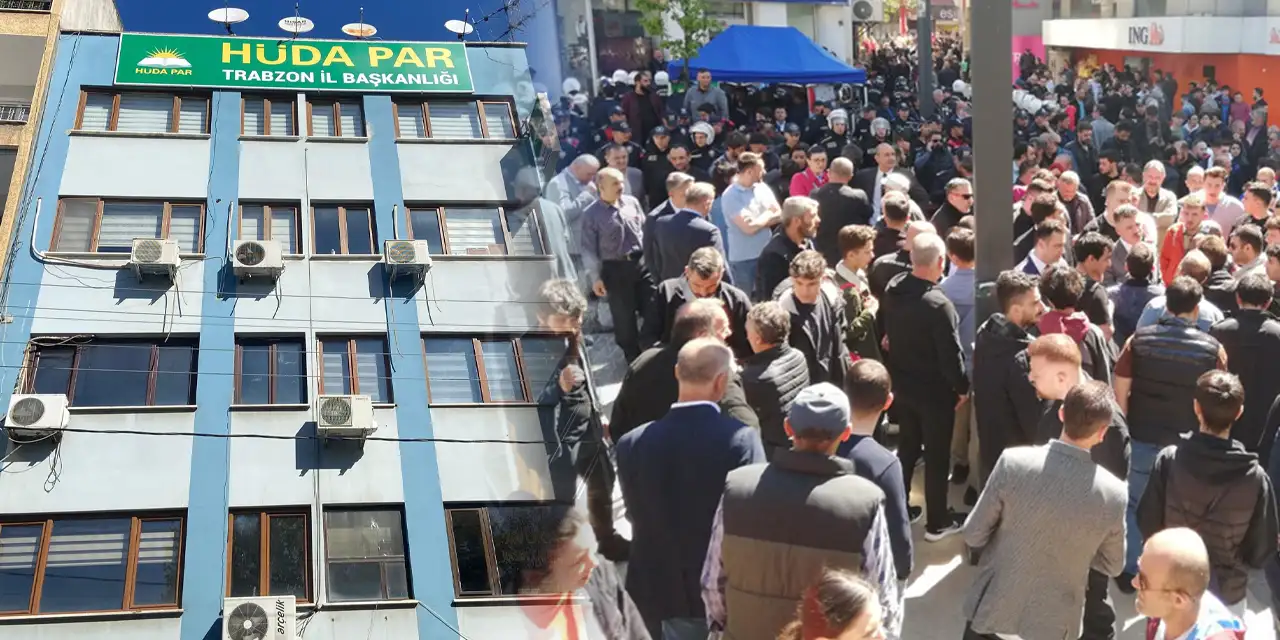 Seçimlerde stant kurması tepki çekmişti! Trabzon’da HÜDA PAR il Başkanlığı tabelası asıldı