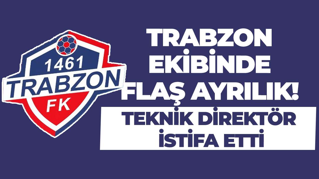 Trabzon ekibinde flaş ayrılık! Teknik direktör istifa etti