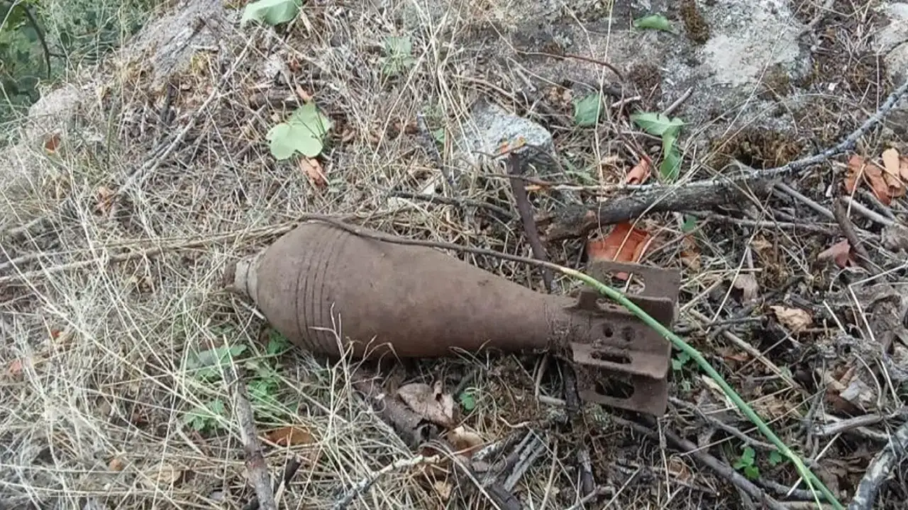 Gümüşhane'de 1. Dünya Savaşı döneminden kalma havan mermisi bulundu!