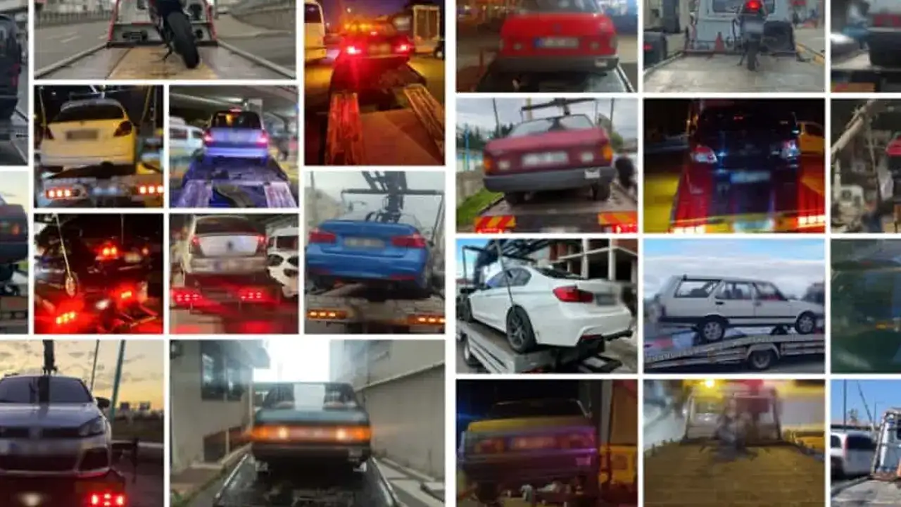 Trabzon’da abart egzozlu araçlara ceza yağdı!