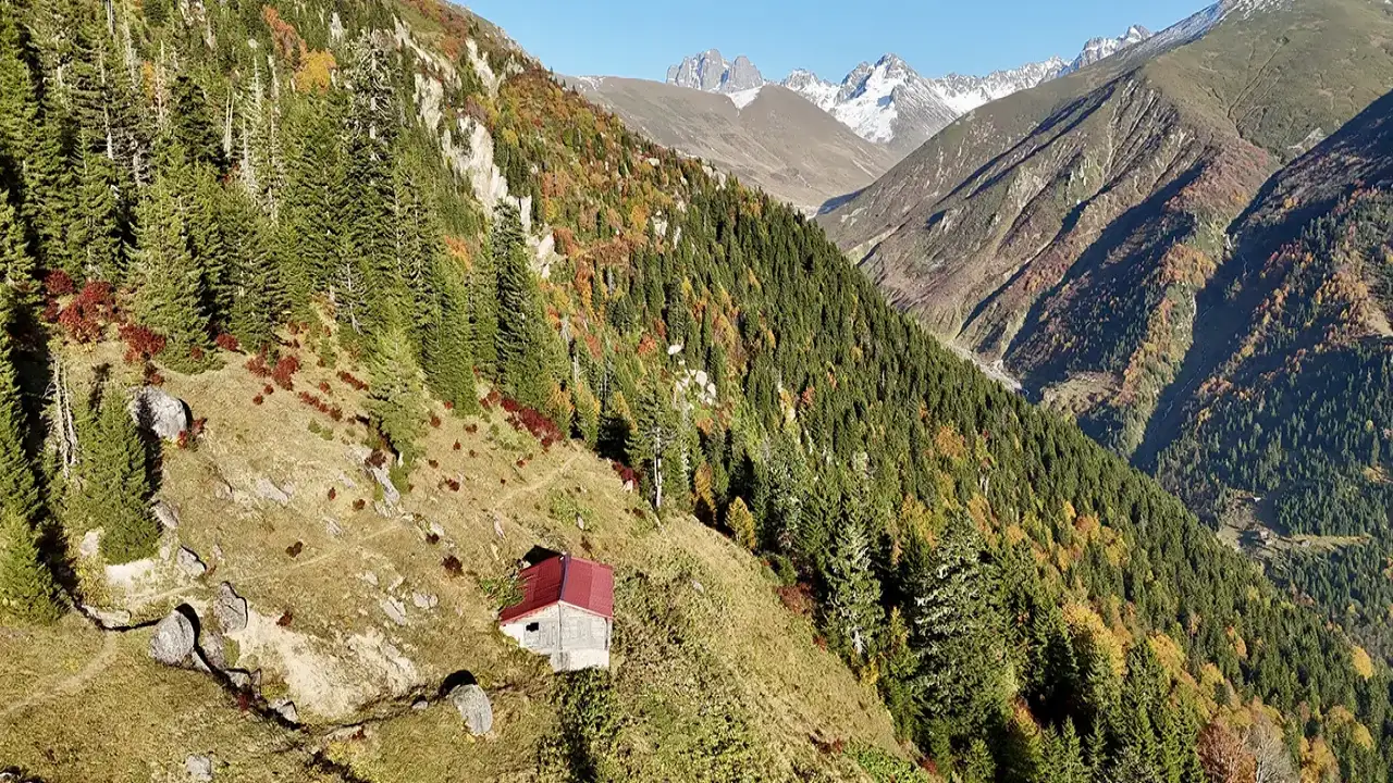 Rize’nin yaylaları sonbahar renklerine büründü!