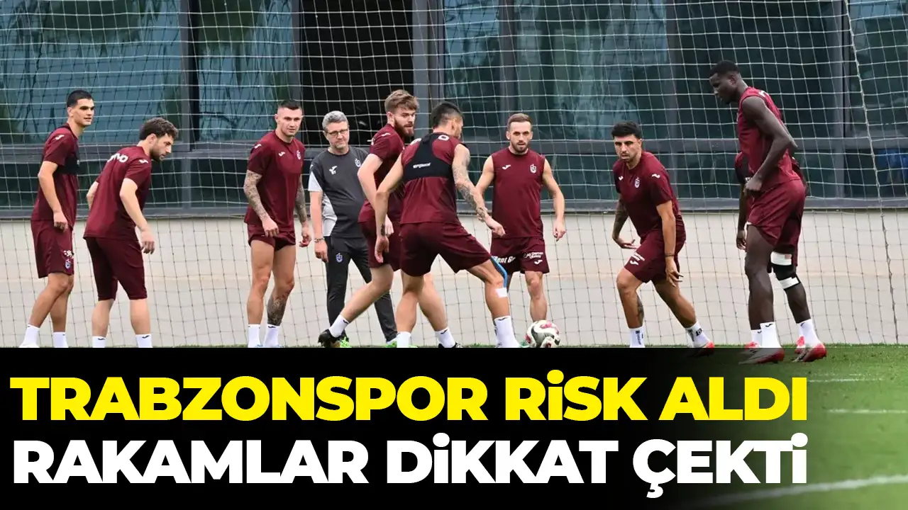 Trabzonspor risk aldı! Rakamlar dikkat çekti