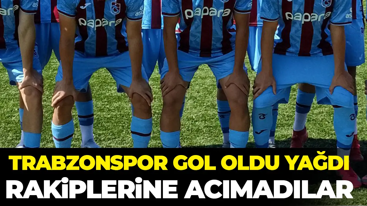 Trabzonspor gol olup yağdı! Rakiplerine acımadılar