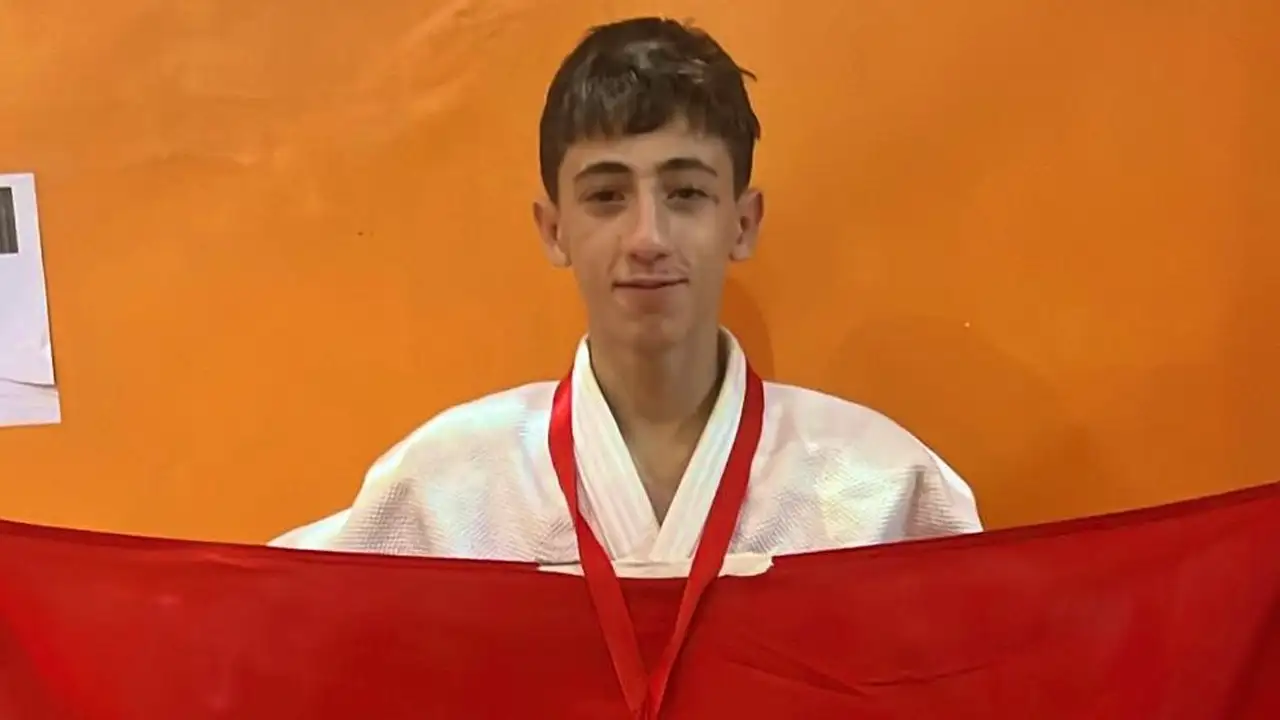 Akçaabatlı judocu Ali Kuzey Ocak, Balkanlarda Türk bayrağını dalgalandırdı!