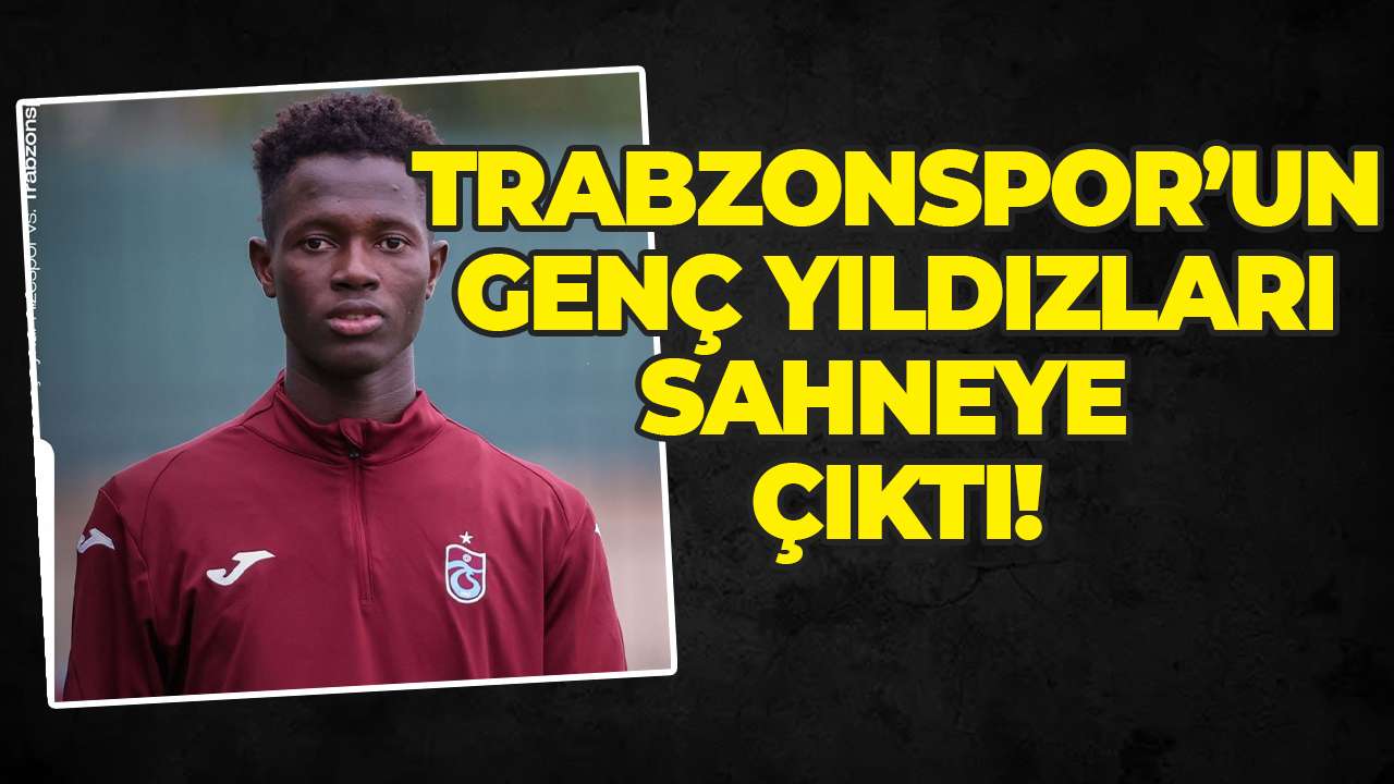 Trabzonspor’un genç yıldızları sahneye çıktı