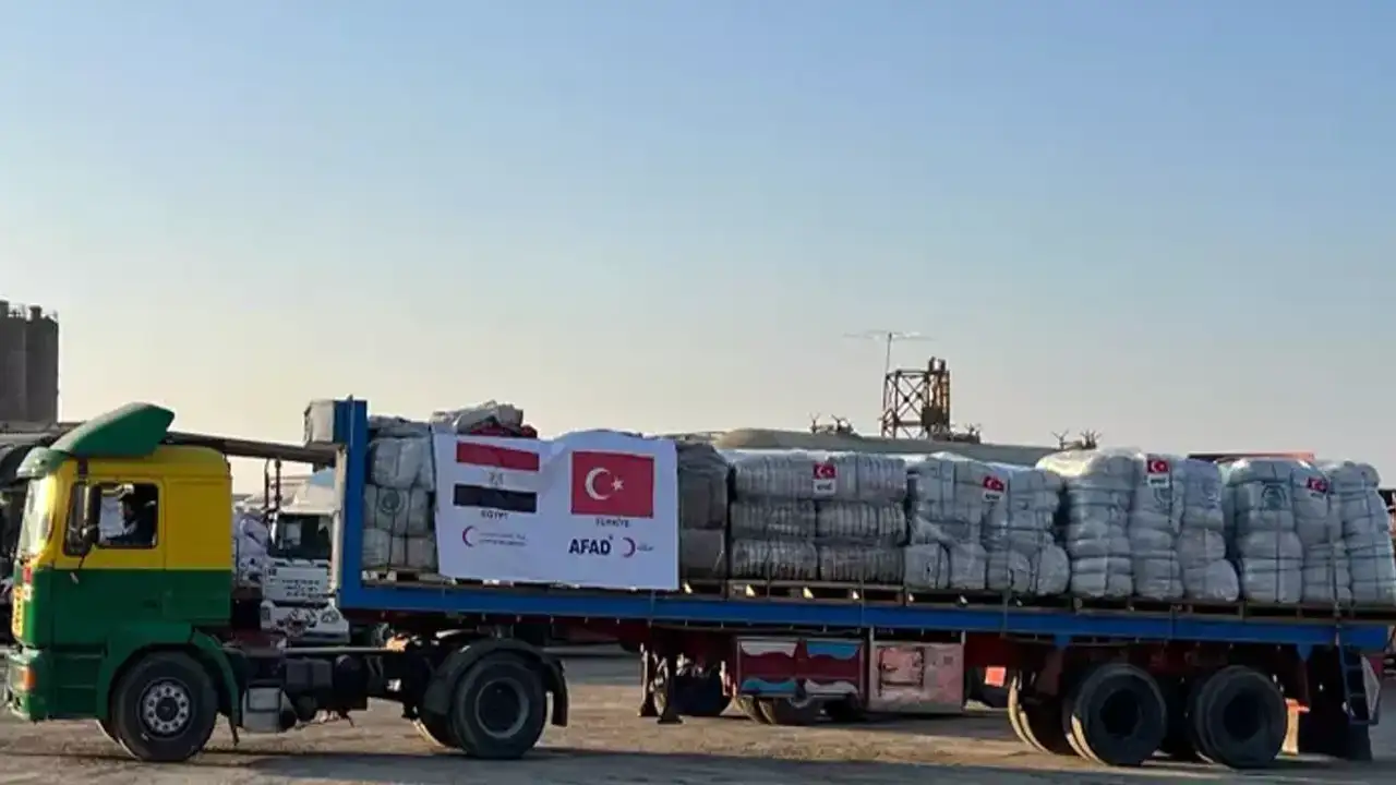 AFAD 'dan Gazze'ye 20 tır yardım