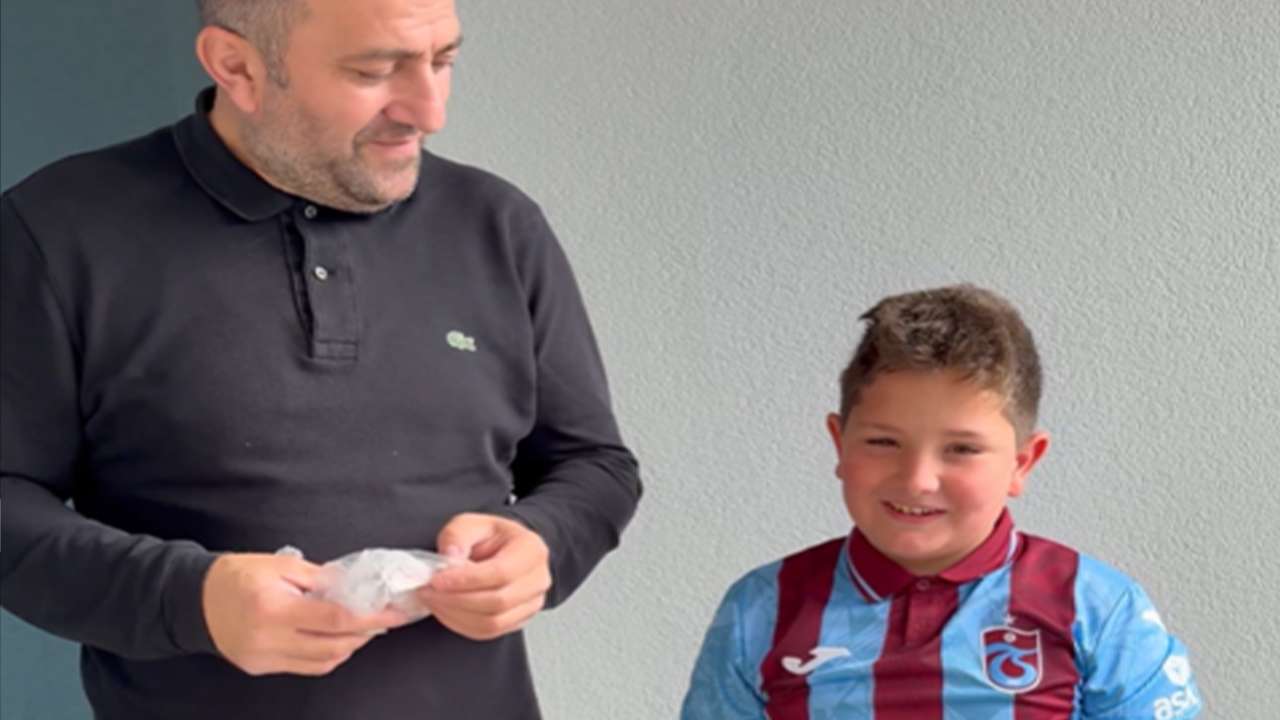 Giresunlu minik taraftarın bordo-mavili hayali gerçek oldu