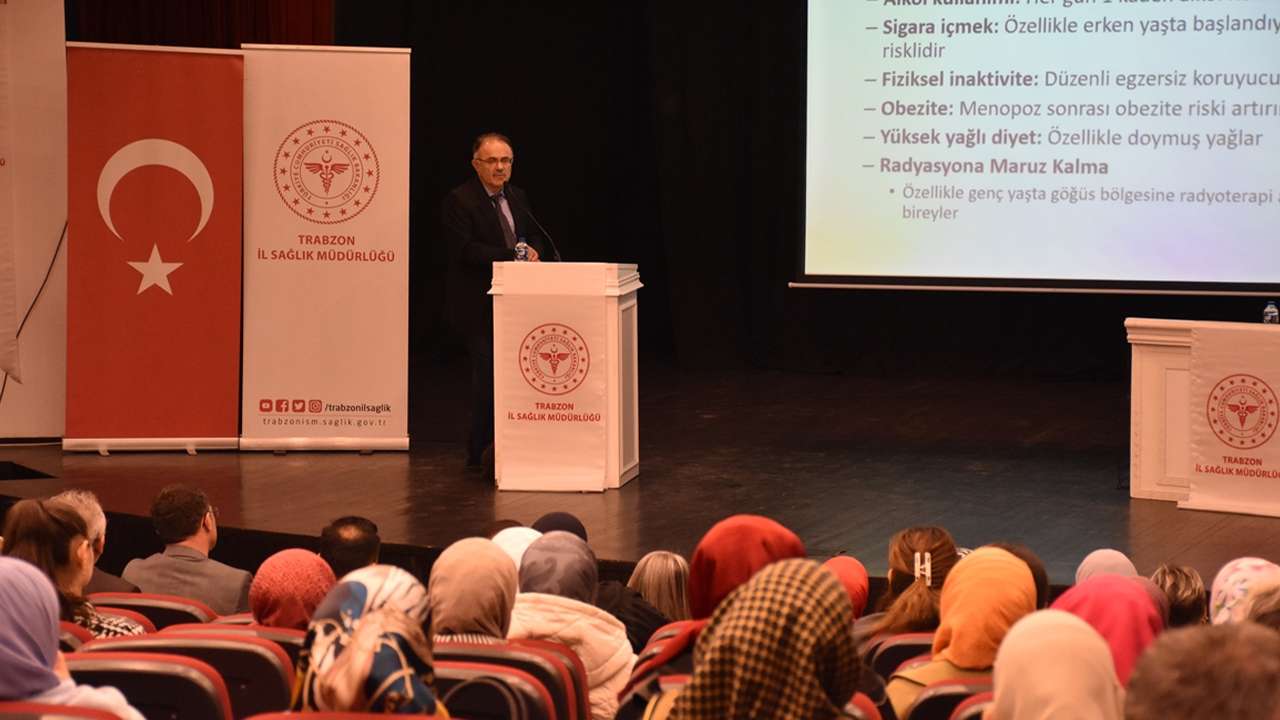 Akçaabat’ta Meme Kanseri farkındalık konferansı: “Erken teşhis hayat kurtarır”