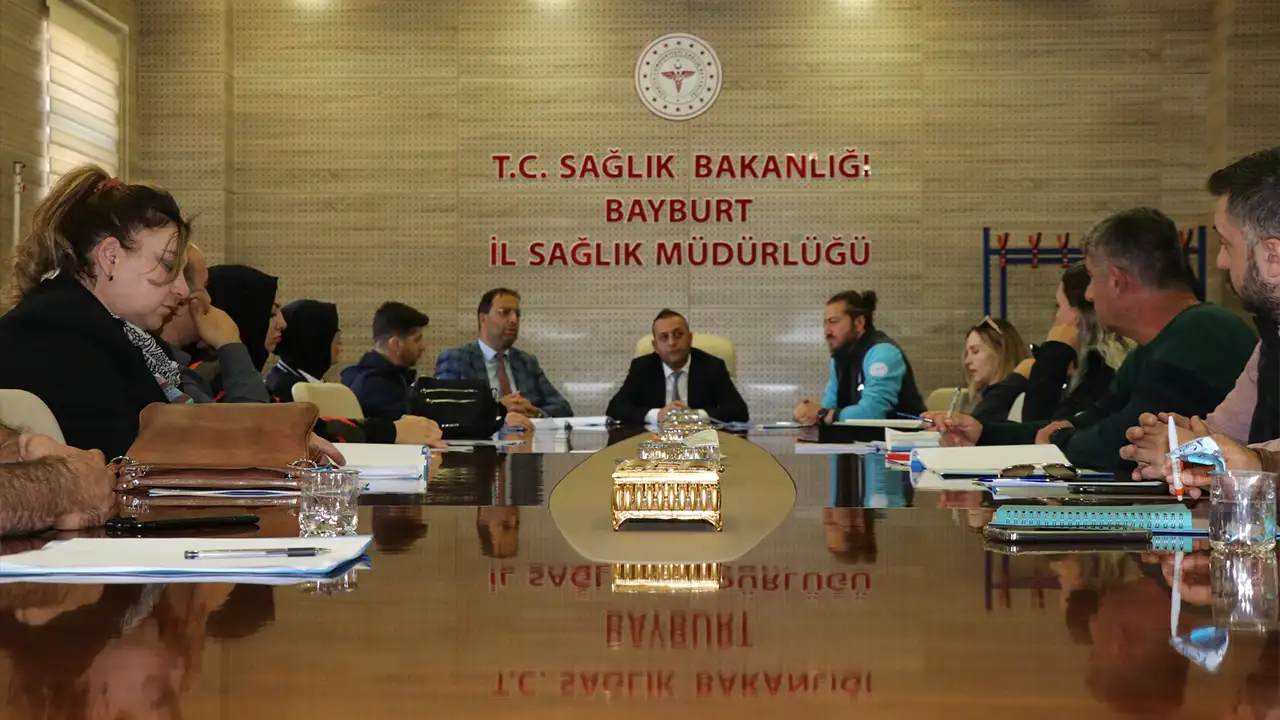 Bayburt’ta afet sağlık tatbikatı öncesi hazırlık toplantısı