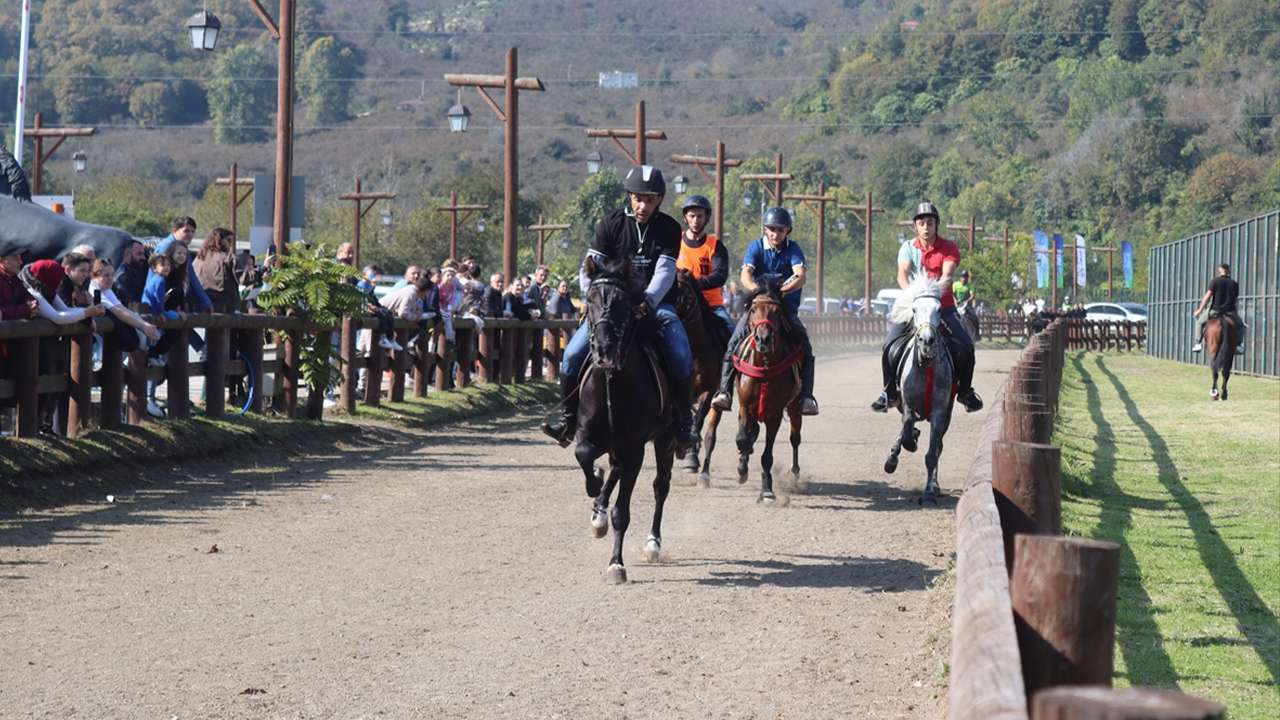 Ordu'da Cumhuriyet Kupası Rahvan At Yarışları coşkusu