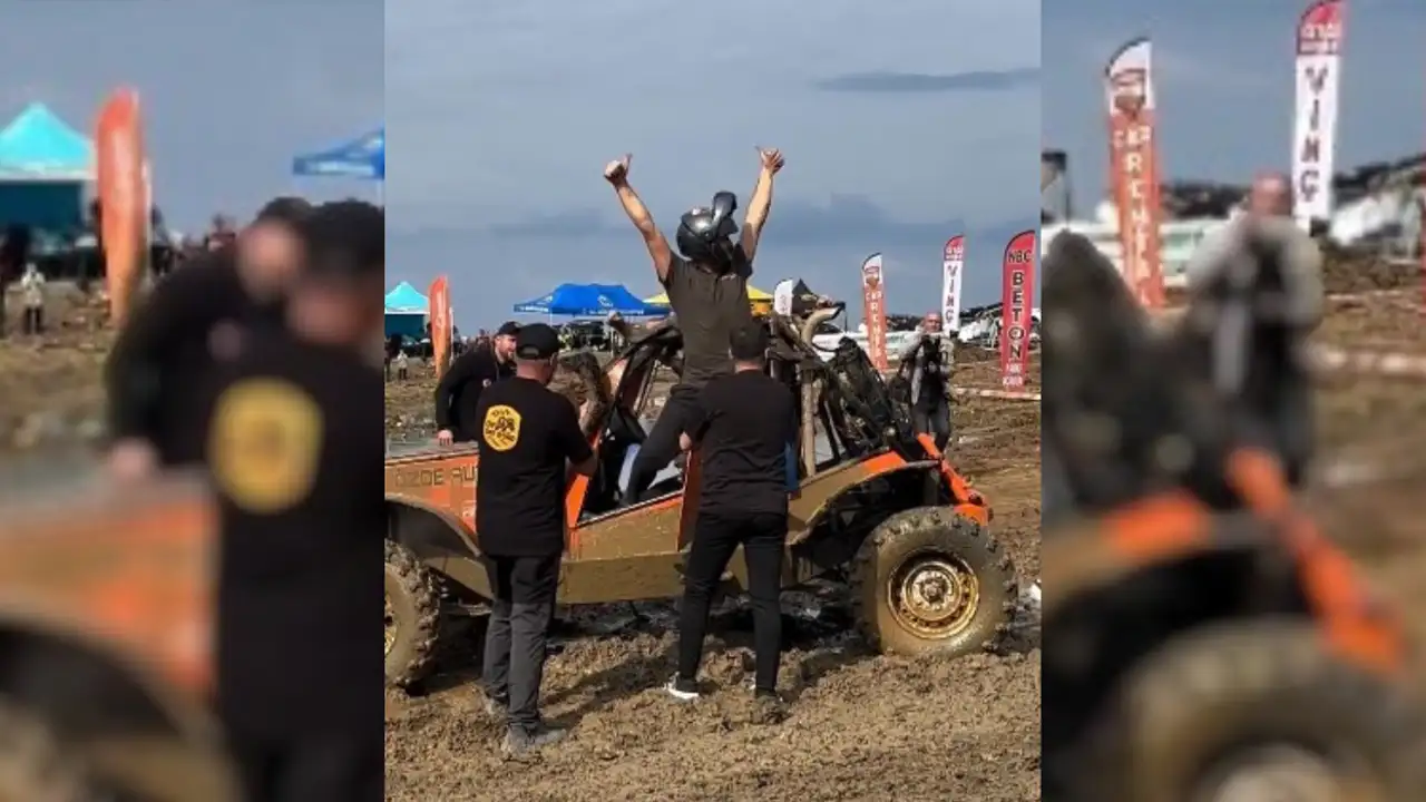 Trabzon’da Off-Road festivali: Bitiş çizgisini takla atarak geçti
