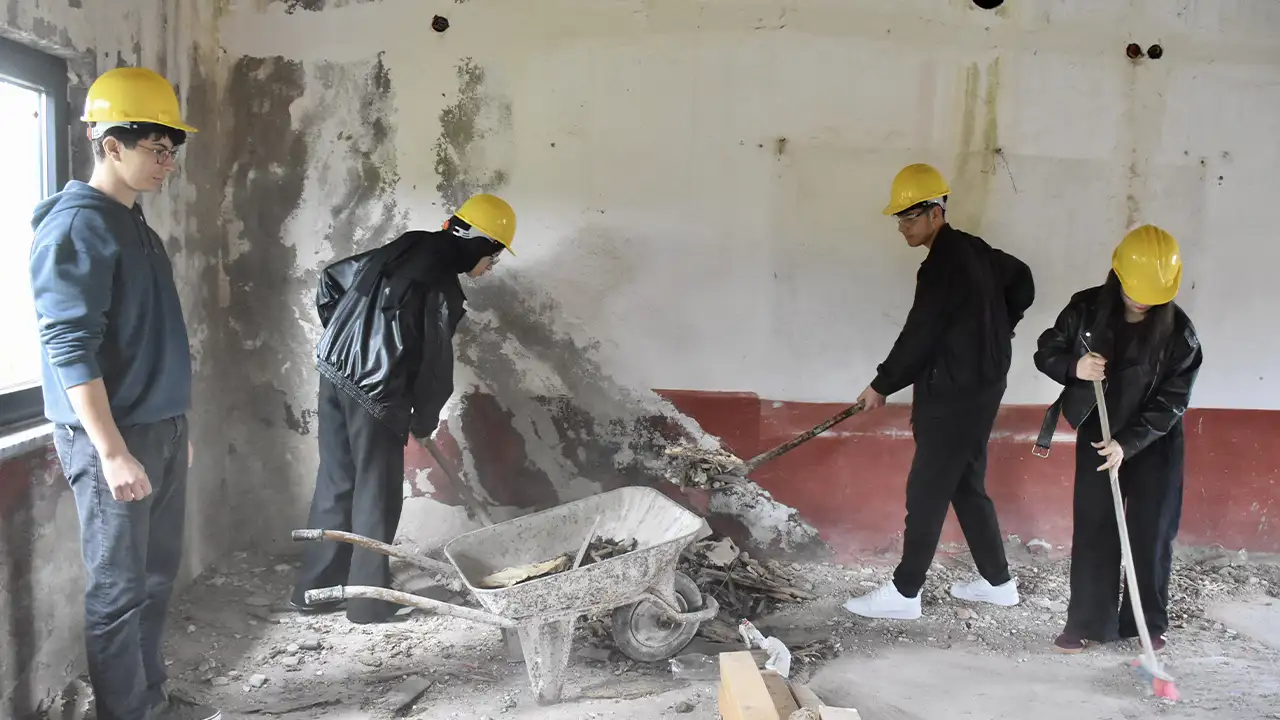 Ordu'da atıl okul yaşam merkezine dönüşecek: Öğrenciler çalışmalara başladı