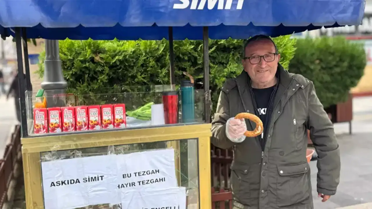 Ordu'da engelli kalan simitçi: Parası olmayanlara ücretsiz simit veriyor