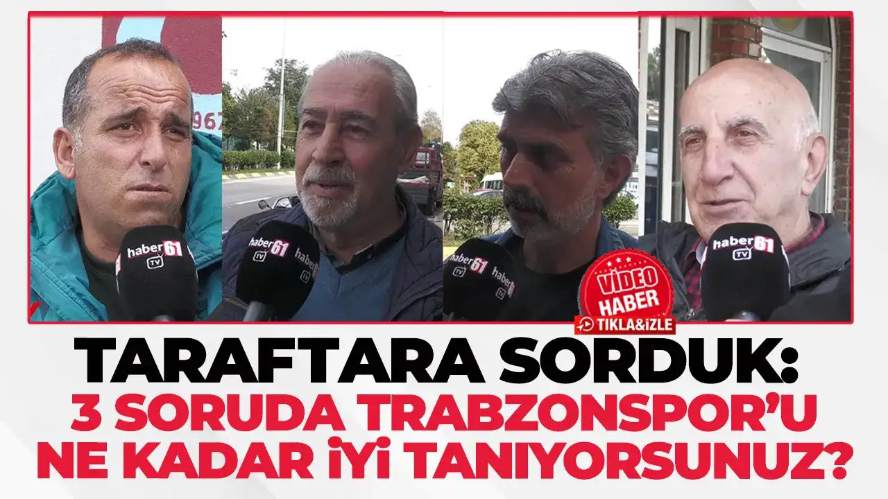 Trabzonspor taraftarına sorduk: Takımlarını ne kadar iyi tanıyorlar
