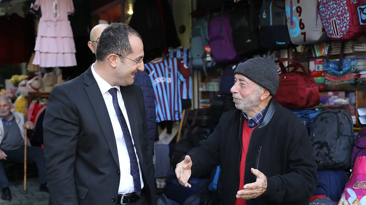 Akçaabat’ta Başkan Ekim esnaf ve vatandaşlarla buluştu