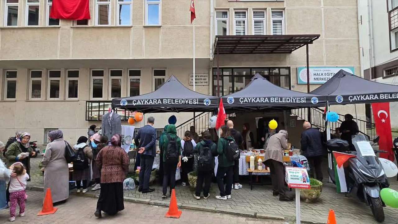 Trabzon Çaykara’da Gazze için dayanışma kermesi düzenlendi