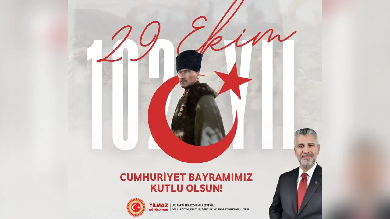 AK Parti Trabzon Milletvekili Yılmaz Büyükaydın 29 Ekim Cumhuriyet Bayramı kutlaması