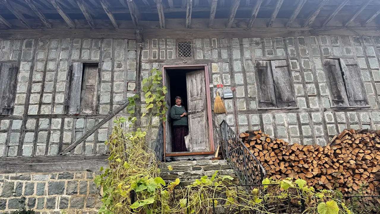 Artvin'in Arılı köyü tescilli kestane evleriyle ziyaretçi çekiyor