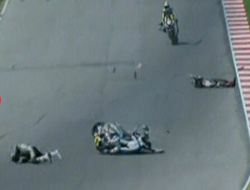 Motosiklet yarışında öldüren kaza