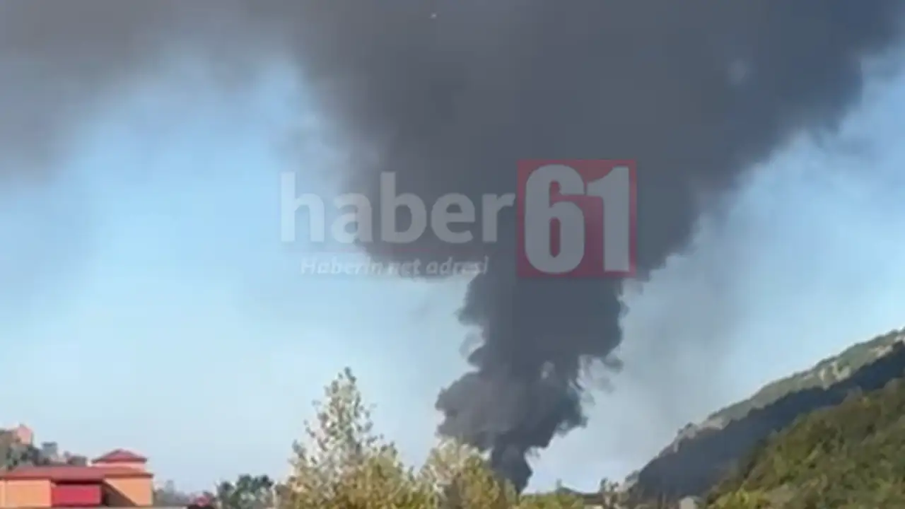 Trabzon'da yükselen dumanlar paniğe neden oldu: Nedeni sonradan ortaya çıktı