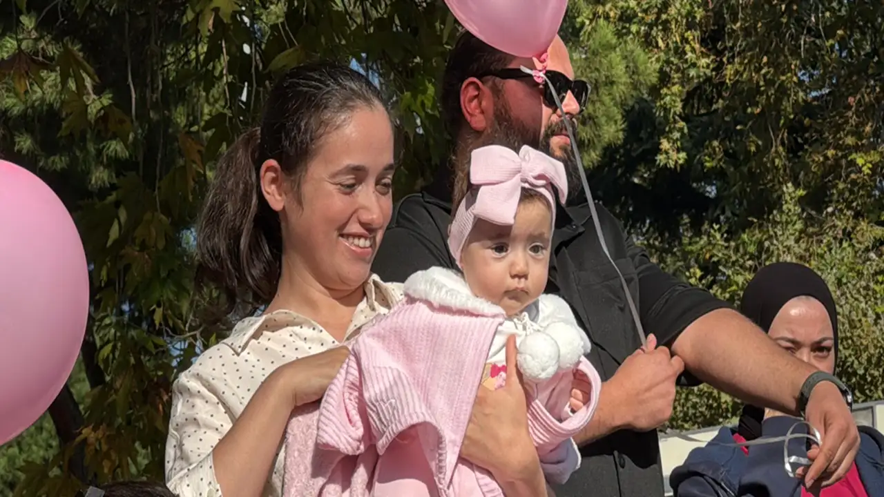 Ordu'da SMA'lı bebek için balon uçuruldu