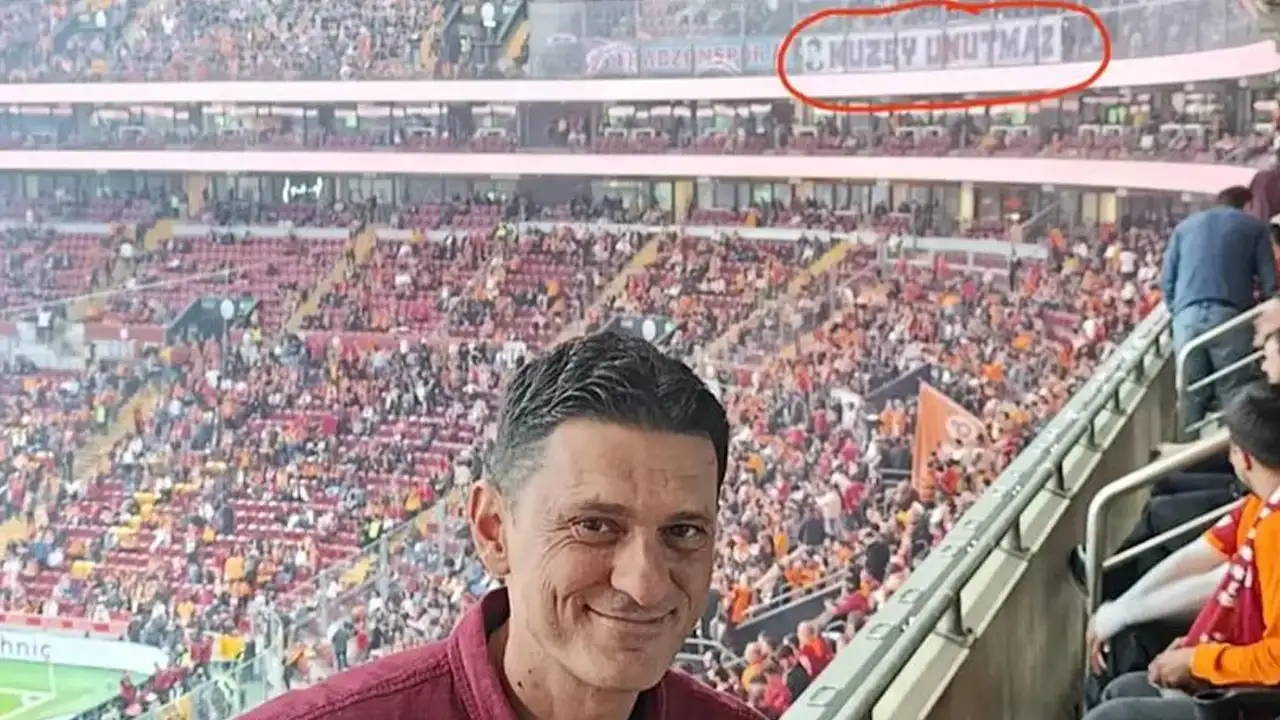 Galatasaray maçında Trabzonspor taraftarından anlamlı pankart: Baba minguzzi teşekkür etti