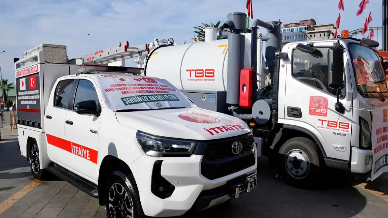 TBB ve Japonya’dan Giresun Belediyesi’ne araç desteği