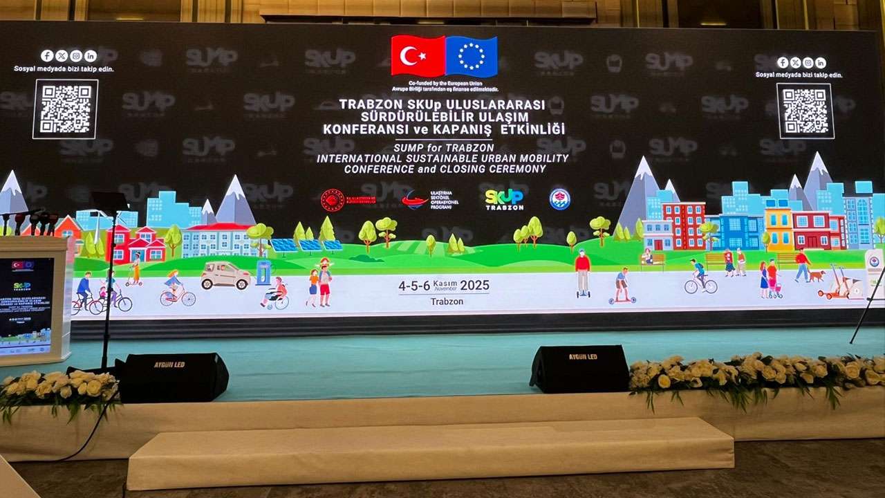 Trabzon’da Uluslararası Sürdürülebilir Kentsel Ulaşım Konferansı düzenlendi