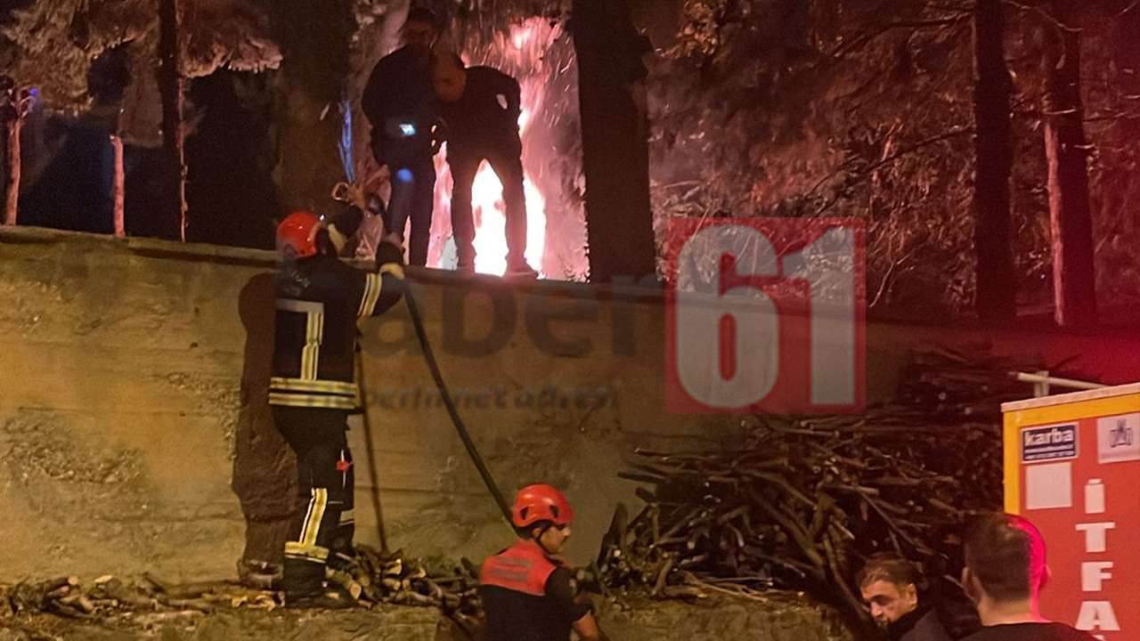 Trabzon’da yangın paniği: Tehlikeye girdi