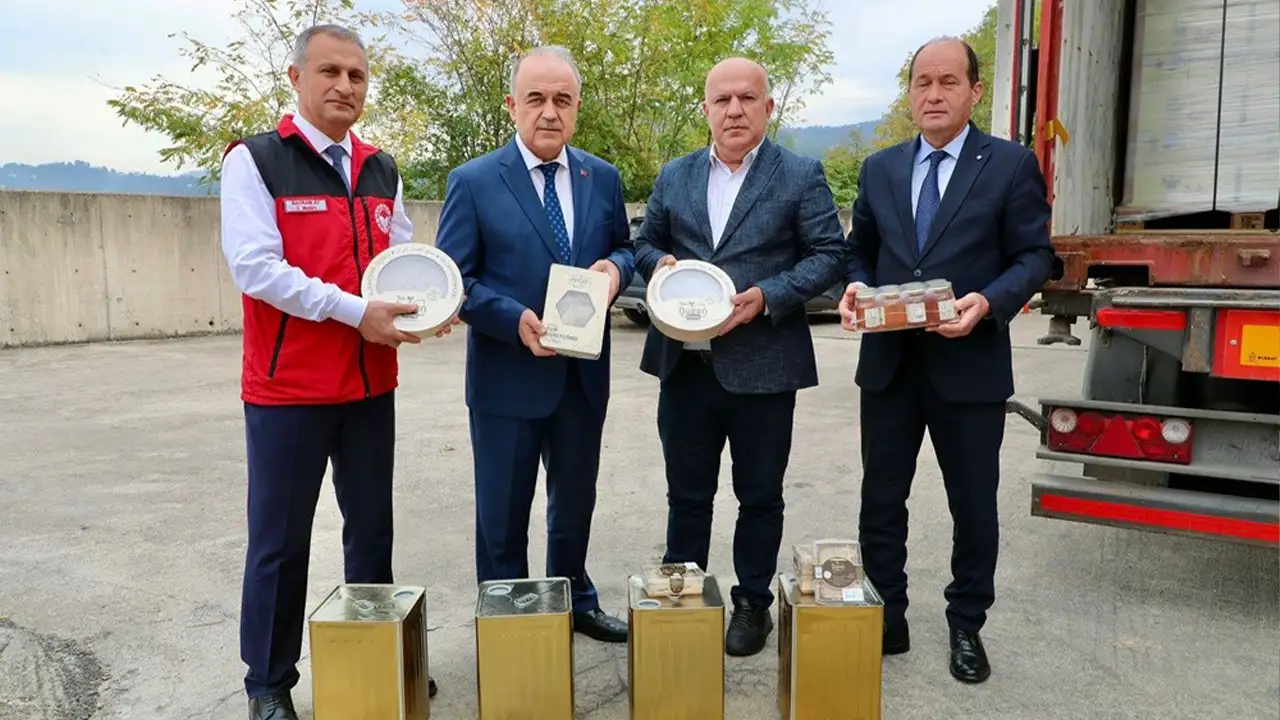 Ordu’dan İngiltere’ye 8 ton 827 kilogram bal ihracatı