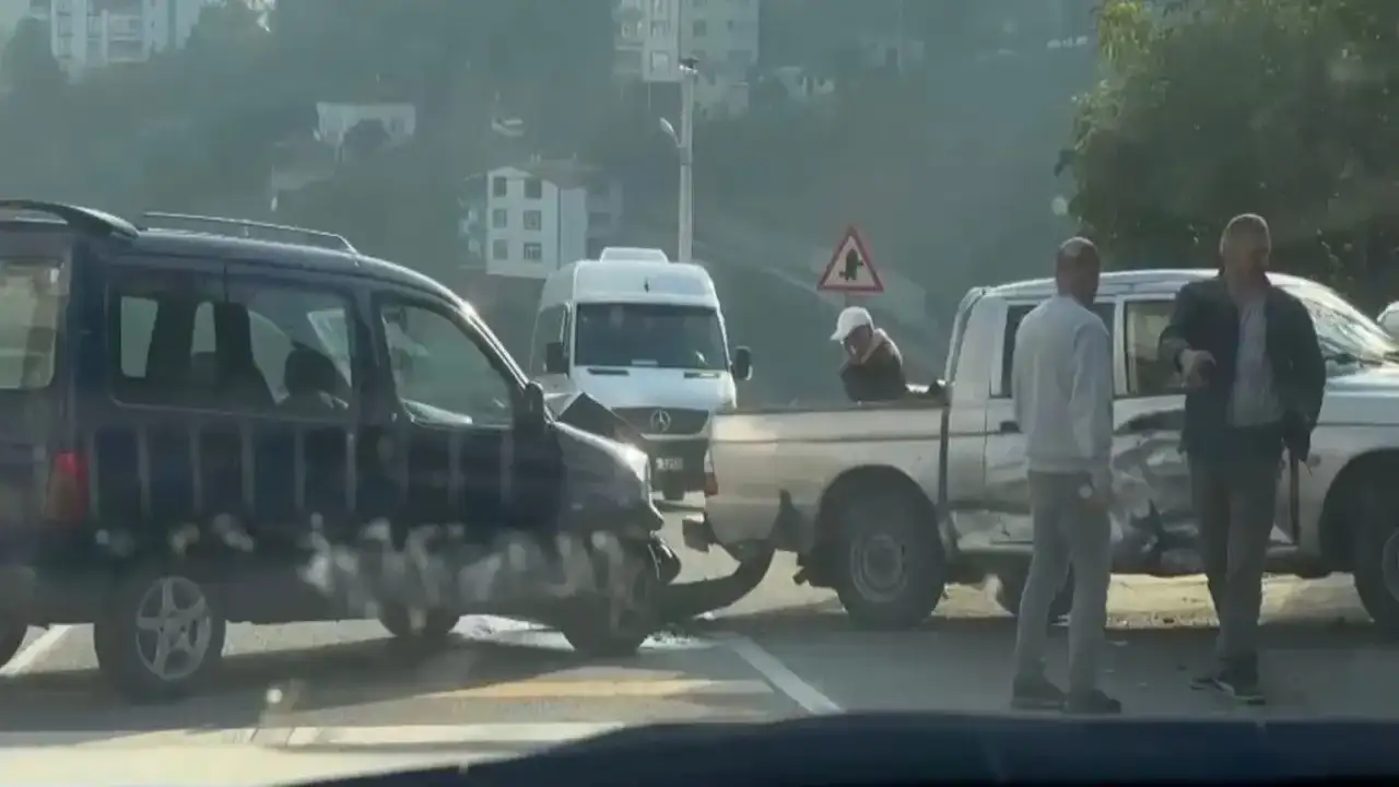 Trabzon'da sabah saatlerinde kaza: Frene bastı ama...